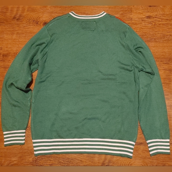 Ugly Christmas Sweater Tipsy Elves Santa Claus Gingerbread Man cookies shirt XL - Picture 2 of 7